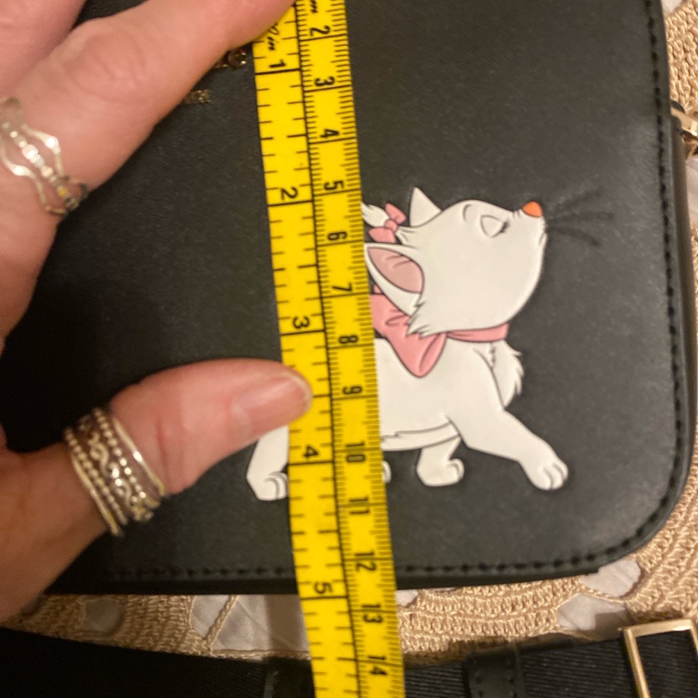 Kate Spade Disney Black crossbody Bag with MARIE from the Aristocats! - Picture 5 of 11